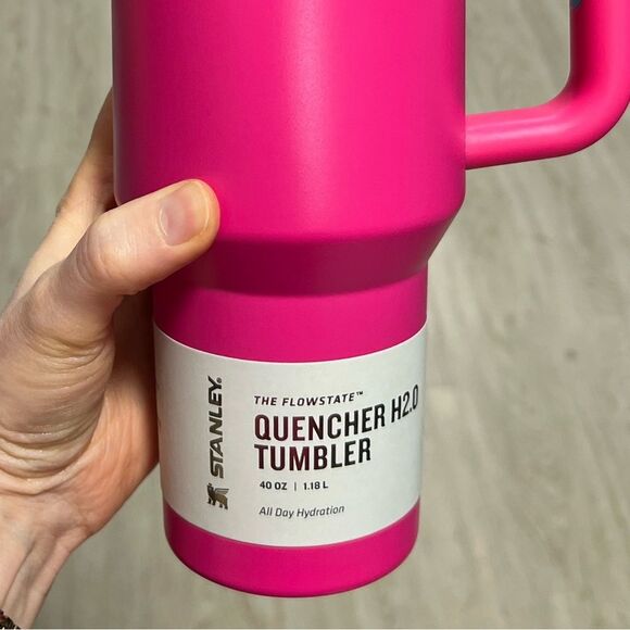 Stanley Quencher 40oz Passion Pink Insulated Water Bottle with Handle - Picture 10 of 16
